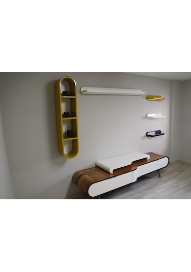 Anatolia Delüx Duvar Tv Ünitesi Ahşap Renkli Lake Tv Ünüte Model