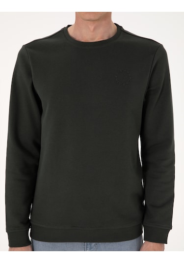 Pierre Cardin Erkek Koyu Yeşil Sweatshirt 50314978-vr079 Koyu Yeşil