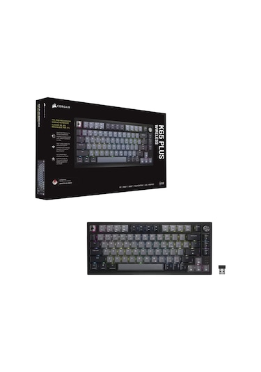 Corsair K65 Plus Wıreless Rgb Mlx Red Switch Türkçe Kablosuz Gaming Klavye Ch-91d401l-tr