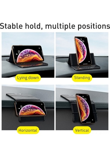 Ulzyvf Baseus Çok Amaçlı Araç Telefon Tutucu - Yıkanabilir Nano Kauçuk Ped, Duvar/masa Yapışkanı Şeffaf Şeffaf