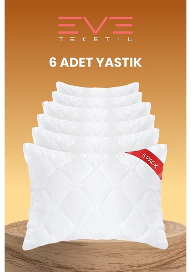 Eve Tekstil - 6 adet Diamond Plus Kapitone Yastık