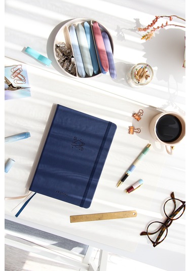 A5 Bullet Journal Noktalı Defter 140 Gr. 80 Yaprak Midnight Lacivert