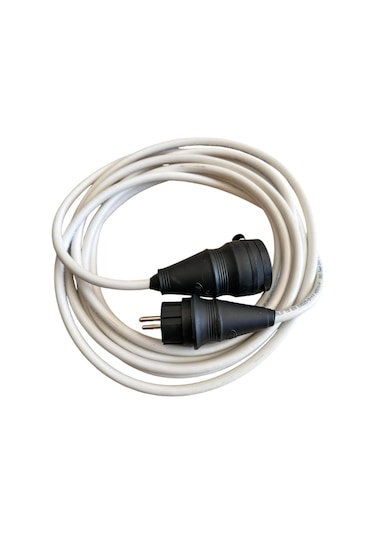 Evden Elektrikli Araba Şarj Uzatma Kablosu Beyaz 40m %100bakır 3x2.5