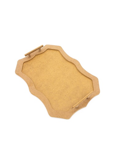 Na Neşeli Ahşap Sunum Tepsisi Dikdörtgen Desenli Ahşap Kulplu Tepsi Büyük Boy.ham Ahşap Boyama, Ahşap Boyası Boyanabilir Ham Ahşap