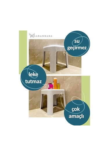 Beyaz Plastik Tabure