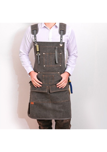 Sones Tuval Önlük Berber Kavurma Kafe Bahçecilik Ağaç İşleri Erkekler Ve Kadınlar Tuval İş Kıyafetleri