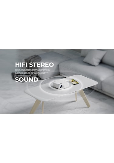 Havit PJ207 Prime Opal 6000 Lümen Taşınabilir HD Projeksiyon Cihazı