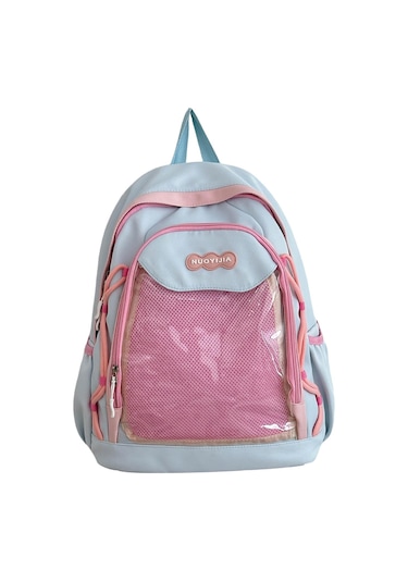 Suntek Moda Sırt Çantası Gündelik Sevimli Genç Kızlar Için MAvi Mavi