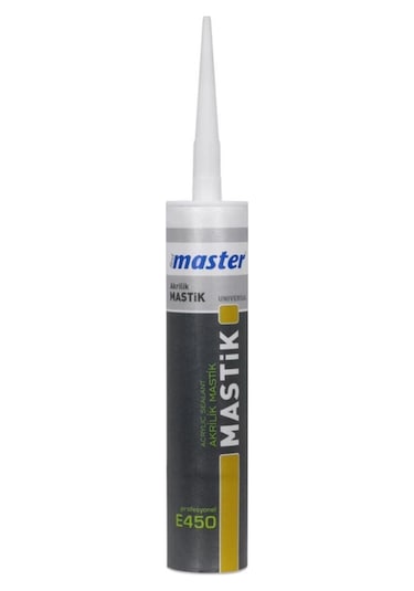 Badem10 Gri Master Profesyonel Silikonize Akrilik Mastik E450 450 Gr 1 Adet