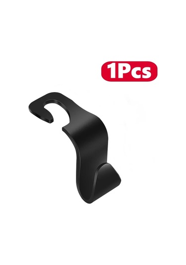 4 Adet Çanta Kancaları Araba Klipleri Ön Koltuk Kafalık Gri Siyah