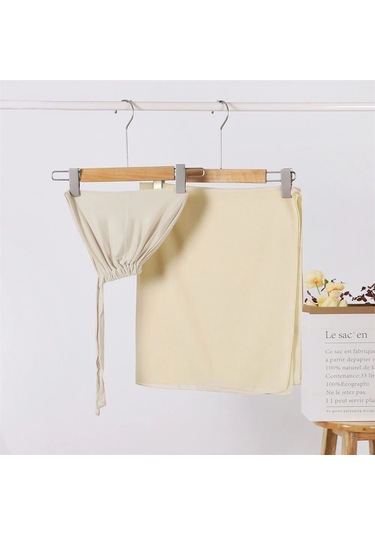 Noenname Null Kadın Şifon Başörtüsü & Jersey Undercap Seti - 2 Parçalı Bej