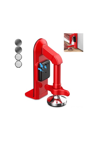 Fosenze "taşınabilir Alarmlı Kapı Durdurucu - Seyahat Ve Ev Güvenliği İçin Dayanıklı Metal Kilit"