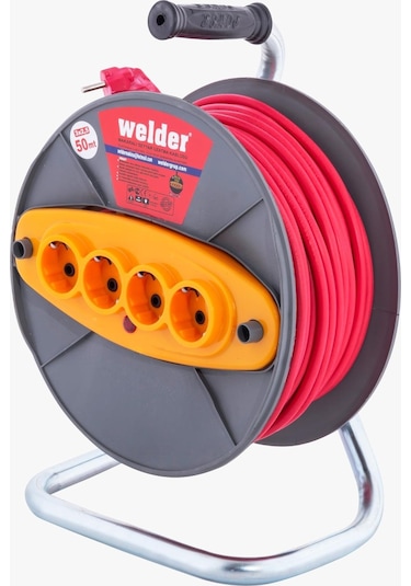 Seyyar Makaralı Uzatma Kablosu 3  x  2.5 MM 50 M