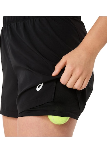 Asics Asıcs Court 2-n-1 Short Kadın Black Şort 2042a375-001 Black Siyah Asics Asıcs Court 2-n-1 Short Kadın Black Şort 2042a375-001 Black Siyah