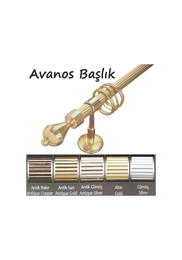 Rustik Metal Halkalı + Raylı