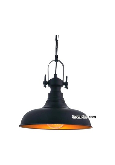 Tarzavize Trt9 Dekoratif Siyah Retro Sarkıt Avize