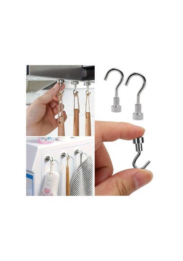 Buffer Güçlü Manyetik Mutfak,banyolar İçin Çok Amaçlı 2'li Magnet Askı Çok Renkli