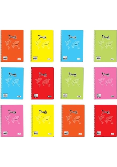 Umut Dazzle A4 Spiralli Pastel Pp Kapak 96 Yp Kareli