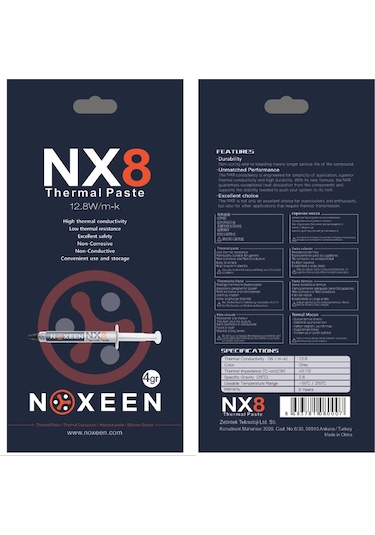 Noxeen NX8 Termal Macun 12.8W/M-K 4 G