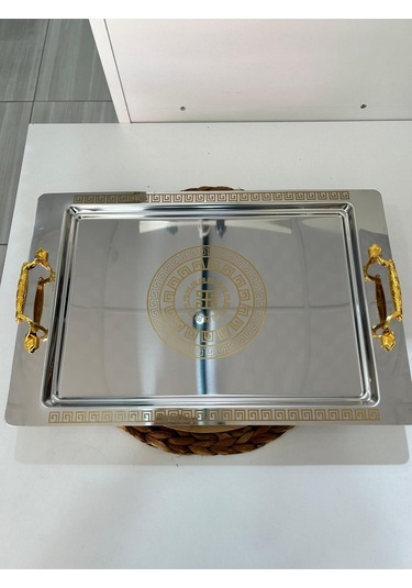 2 Li Paslanmaz Çelik Tepsi