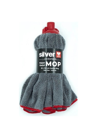 Silver Home Vidalı Mikrofiber Havlu Mop 105x55 Cm Jumbo Boy Çok Renkli