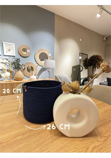 Rover Çok Amaçlı Düzenleyici Sepet, Saksılık, Organizer 20-26, Küçük Boy Lacivert