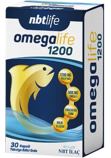 Nbt Life Omegalife 1200Mg 30 Kapsül