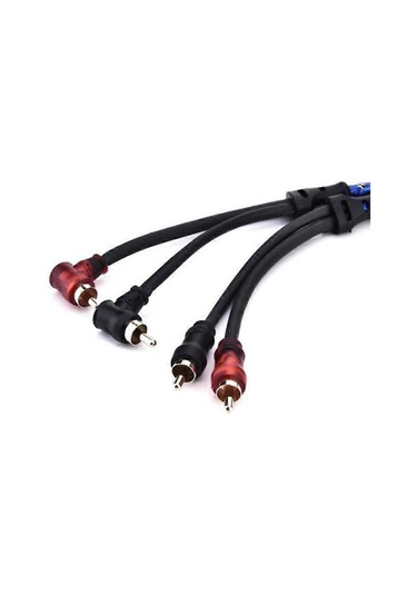 5m 2 Rca - 2 Rca Fişli Araba Stereo Ses Kablosu Amplifikatör Örgülü Alet - Araba Ses Sistemleri İçin - Kaiyi