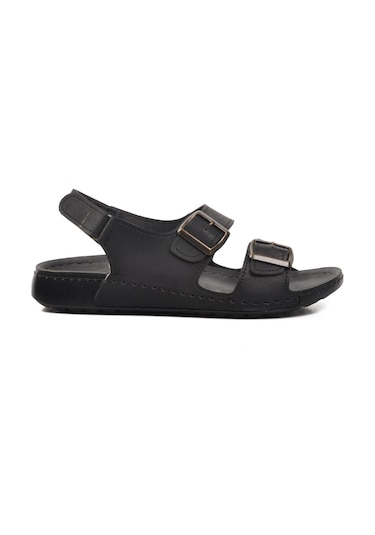 Ayakmod 80-954 Siyah Erkek Sandalet 001