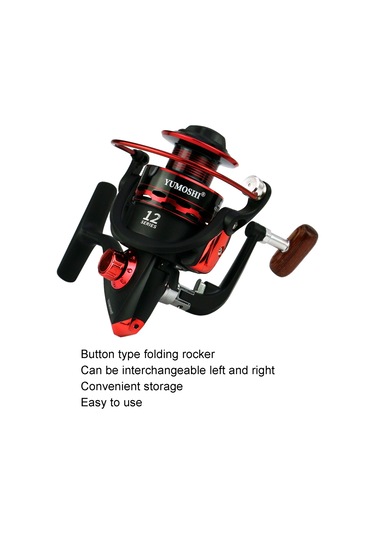 Sones Yumoshı Jx3000 Ahşap Saplı Metal Başlıklı Olta Makarası Döndürme Tekerleği