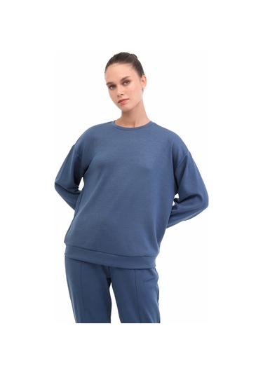 Lumberjack Wb 16alıce-c Ck97 5pr İndigo Kadın Sweatshirt 000000000102025800 Mavi