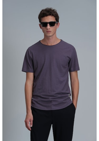 Lufian Junya Erkek Basic Tisört Mürdüm Mürdüm 111020203100880 111020203100880 Mürdüm