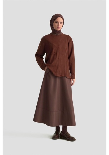 Armine Desenli Kazak 25kd7010 Kahverengi Kahverengi