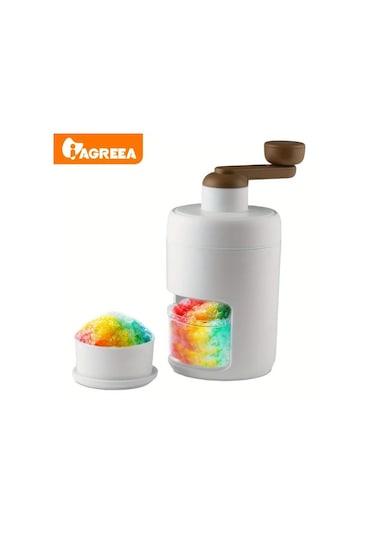 Willowhaven Agreea El Tipi Buz Kıyma Makinesi Beyaz Dondurma Slush Bingsu Yapma Makinası