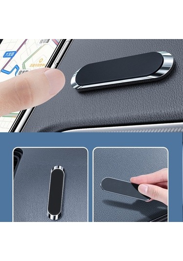 Joyhub 2 Adet Çok Fonksiyonlu Araba Telefonu Tutucu Manyetik Emme Enstrüman Paneli Navigasyon Vantuz Tutucu F6 Siyah Vantuzlu Evet Jftgyz