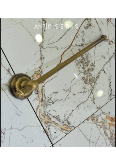 İsaoğlu Yapı Havluluk Antil Gold Banyo Havluluk Vintage Tasarım Banyo Havluluk Mat Gold Gold