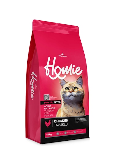 Homie Premium Tavuklu Yetişkin Kedi Maması 15 KG