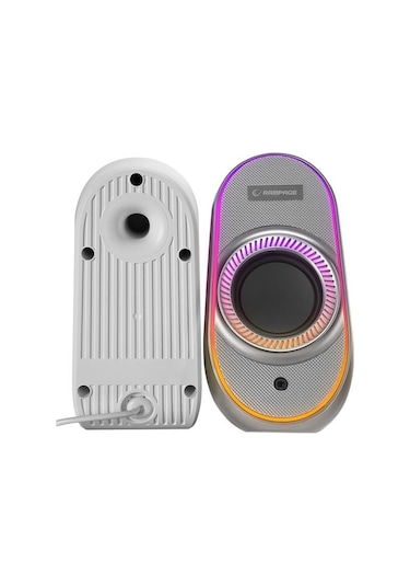 Rampage Rms-x3 2.0 6w Bluetooth Beyaz Multimedia Rgb Işıklı Gaming Usb Speaker
