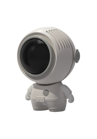 Mf040 Mini Taşınabilir Yapraksız Usb Asma Boyun El Spaceeman Fan Beyaz 7148 Beyaz