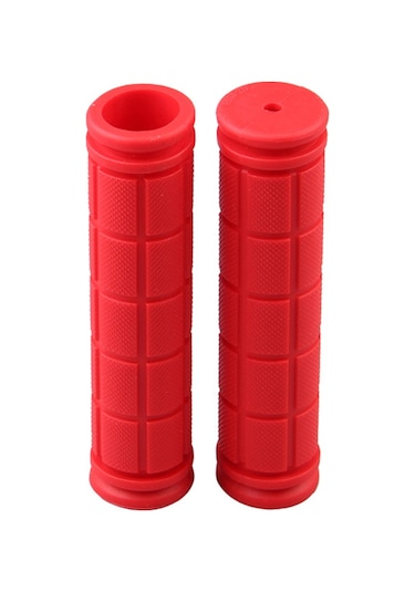 Cbtx Anti-Skid Kauçuk Ultralight Yumuşak Gidon Sapları 2 Adet Kırmızı