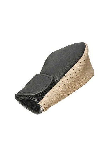 Dancemonkey Pu Deri Araba Vites Topuzu Nefes Alabilir Kaymaz Bej/siyah Bej Siyah