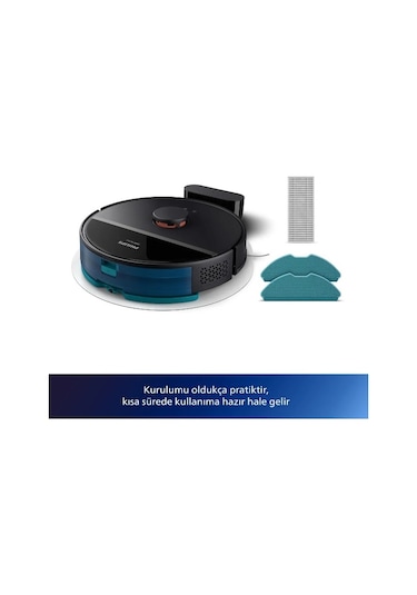 Philips HomeRun 3000 Serisi XU3000/01 Robot Süpürge Siyah