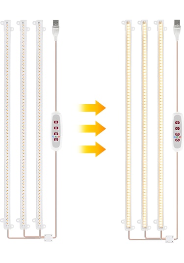 Led Bitki Büyümek Işık Şeritleri 6.2 W 126 Led 4000k Güneş Işığı