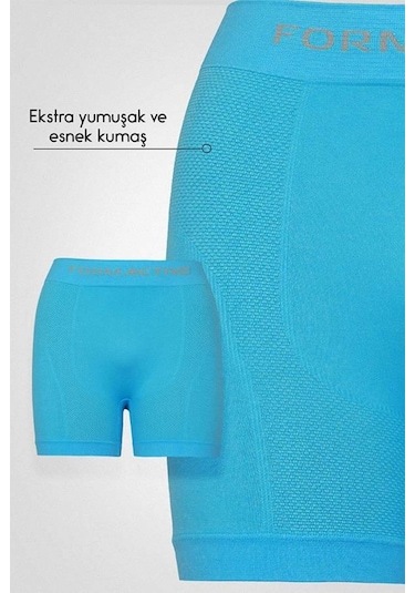 Uniquetrenders Erkek Dikişsiz/seamless Nefes Alabilen Boxer Mavi