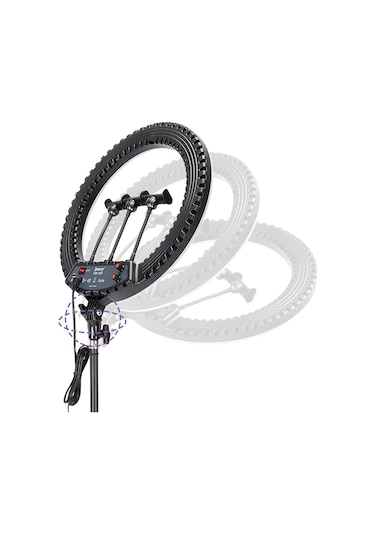 Jmary Fm-18r Uzaktan Kumandalı 43cm Işıklı Telefon Tutucu Ring Light Siyah