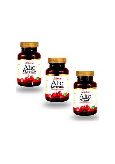 3 Kutu Balen Alıç Meyvesi Ekstraktı Kapsül 80 x 375 Mg