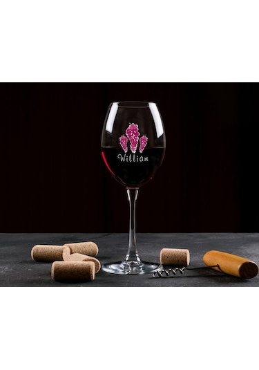 Bk Gift Kişiye Özel İsimli Renkli Baskılı 2li Şarap Kadehi Seti- 1, Şarap Kadehi Hediye Seti, Doğum Günü Hediyesi, Sevgiliye Hediye Kobitmeyen137722 B