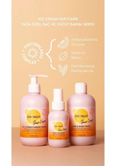 Inebrya Sun Care Protective Milk 100 Ml Güneş Koruyucu Saç Bakım Sütü