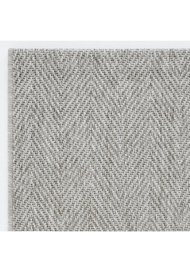 Düz Açık Gri Kılçık Desenli Modern Halı - L665grbo