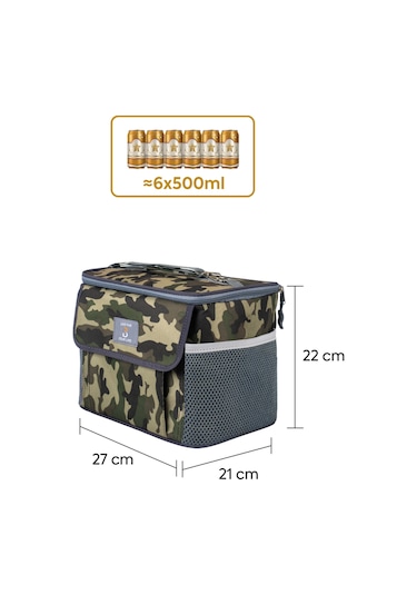 BestÇanta PRO+ 12 Litre Termos Piknik Çantası Yalıtımlı Termal Soğutucu Buzluk Çanta Kamuflaj